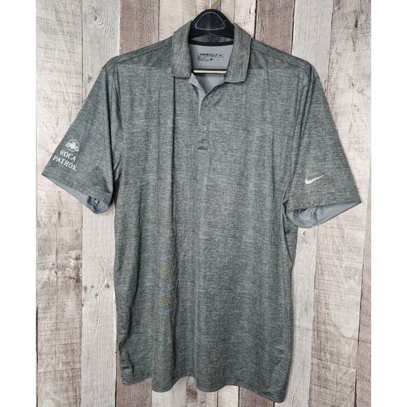 Nike Other - NIKE DRI-FIT Golf Short Sleeve Polo SHIRT Gray ROCA PATRON Men's size Large